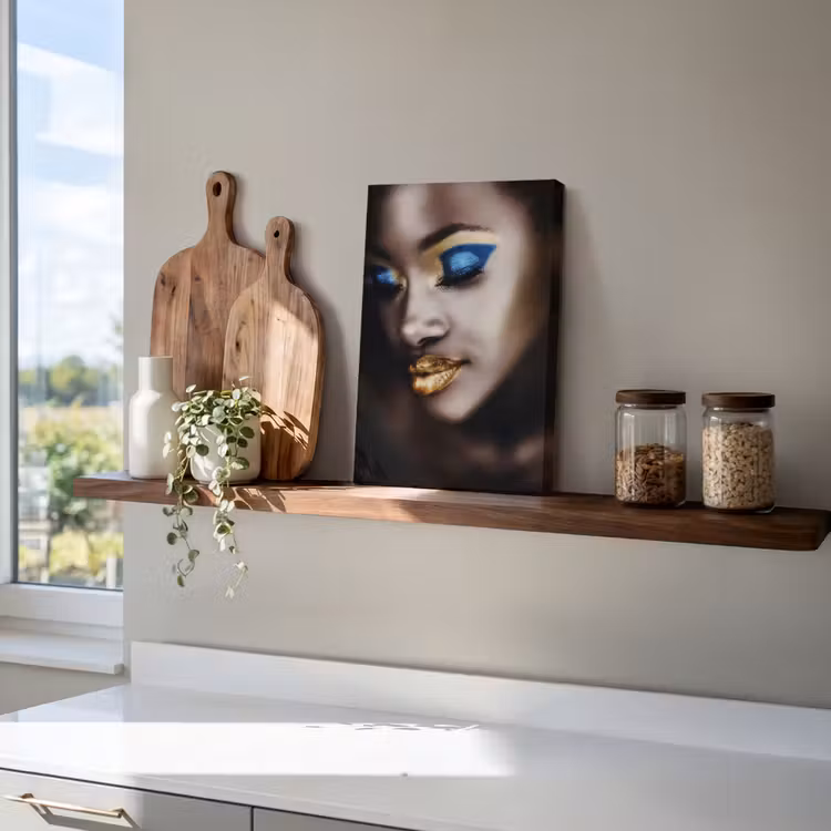 Canvas schilderij - Black and Gold - Vrouw - Make up — 4