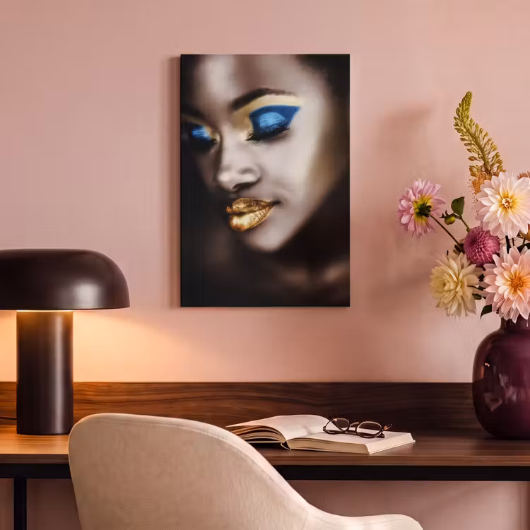 Canvas schilderij - Black and Gold - Vrouw - Make up — 6