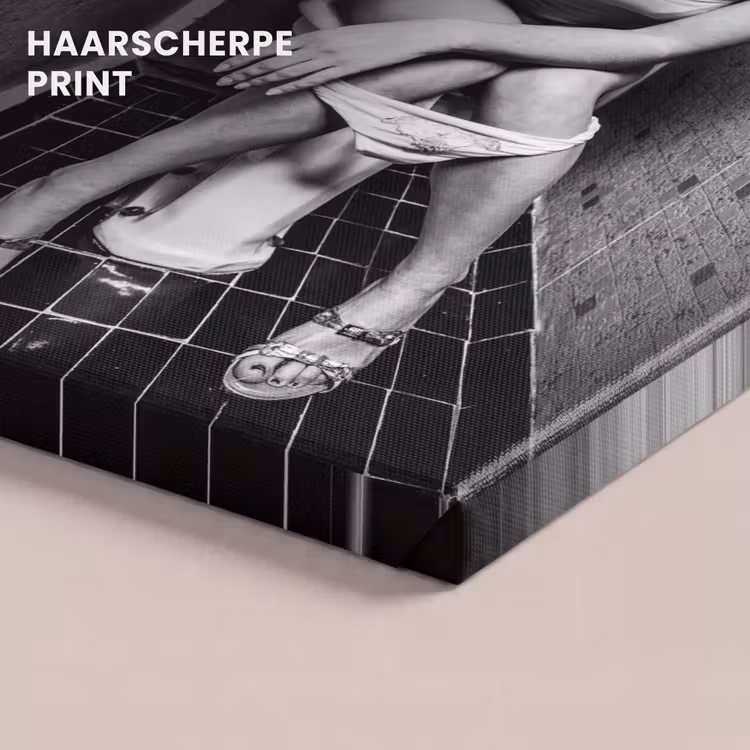 Canvas schilderij - Vrouw - Drank - Krulspelden — 5