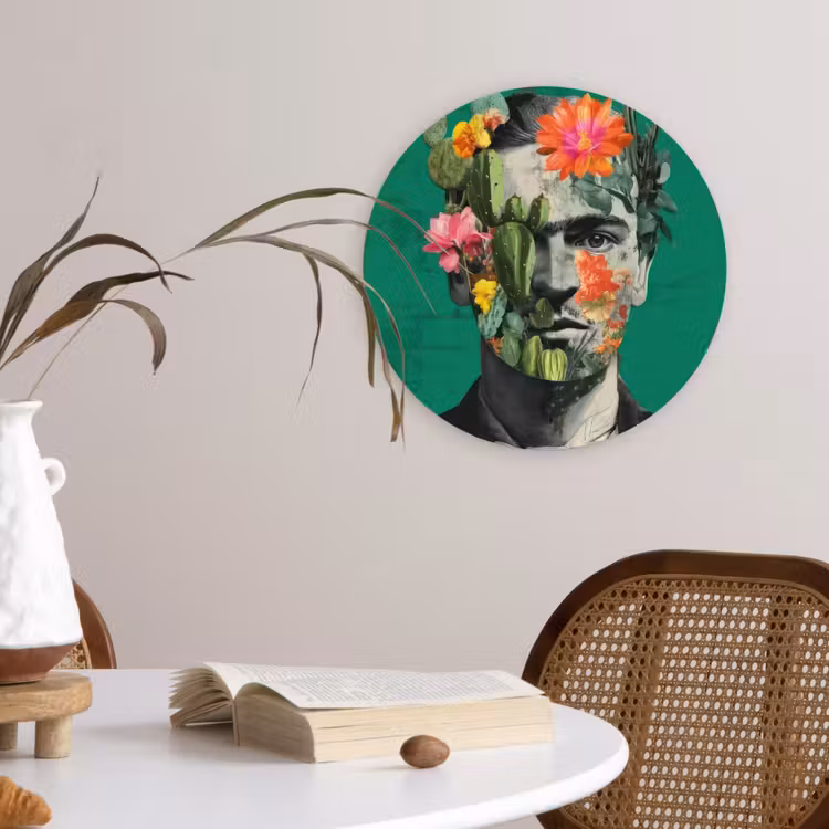 Muurcirkel glas - Man - Planten - Groen — 4