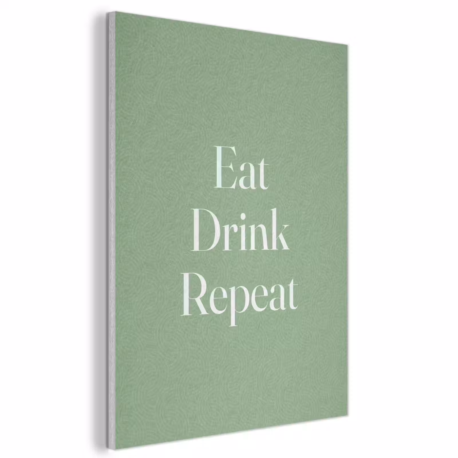 Akoestisch schilderij - Eten - Drinken - Tekst - Mintgroen — 1
