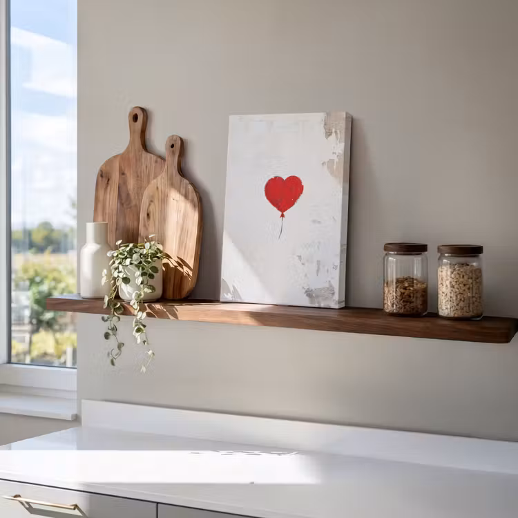 Canvas schilderij - Ballon - Rood - Hart — 4