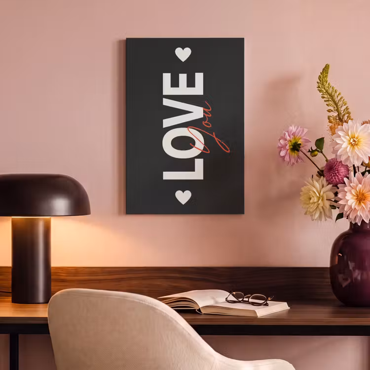 Canvas schilderij - Love - Rood - Valentijn — 6