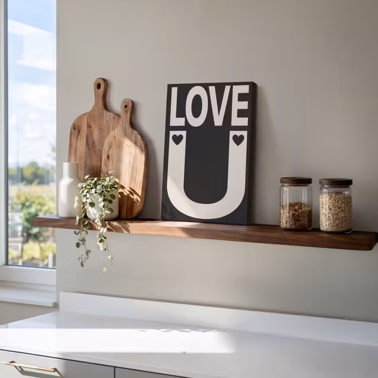 Canvas schilderij - Love - Zwart - Minimalistisch — 4