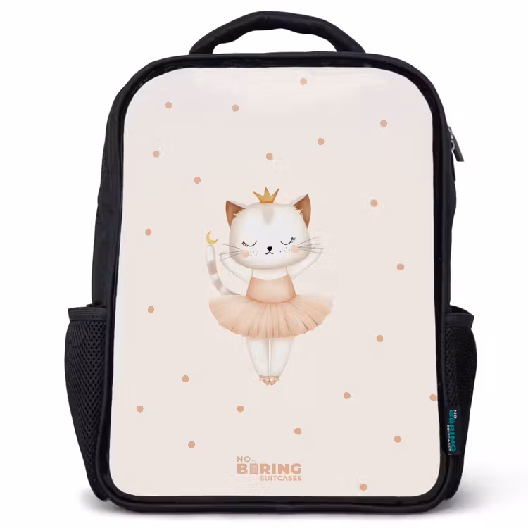Kinder rugzak - Ballerina kitten in beige kleuren — 1