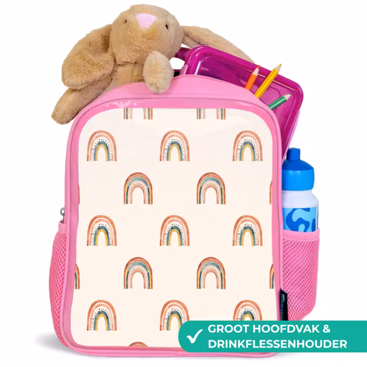 Rugzak kind - roze - Boho - Regenboog - Patroon — 2