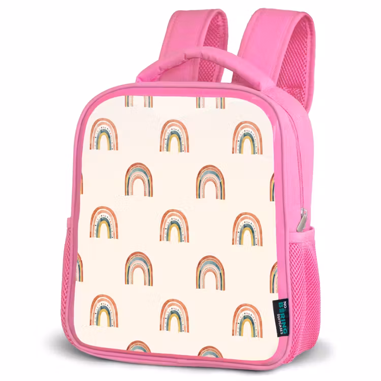 Rugzak kind - roze - Boho - Regenboog - Patroon — 4