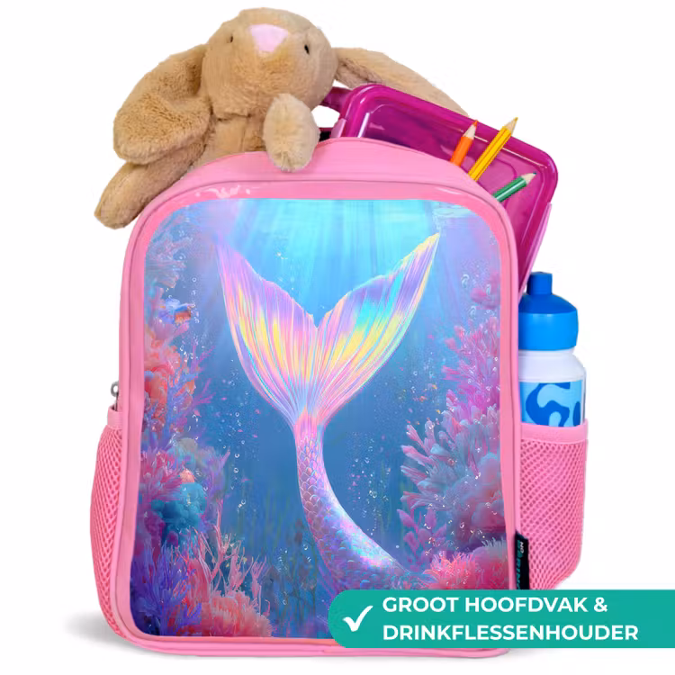 Rugzak kind - roze - Zeemeerminnenstaart - Koraal - Water — 2