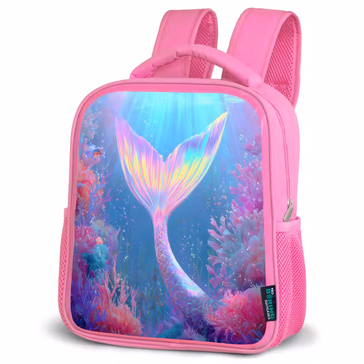 Rugzak kind - roze - Zeemeerminnenstaart - Koraal - Water — 4