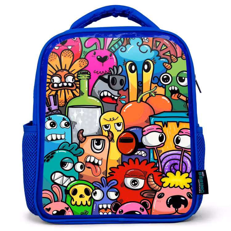 Rugzak kind - blauw - Monster met 1 Oog — 1
