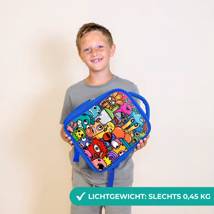Rugzak kind - blauw - Monster met 1 Oog — 2