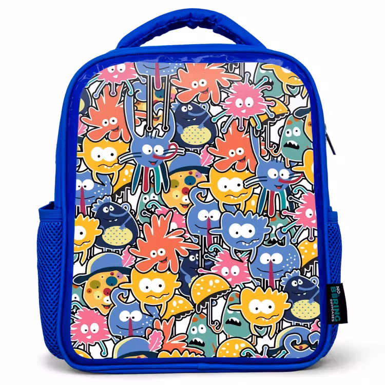 Rugzak kind - blauw - Beestjes met Grote Oogjes — 1
