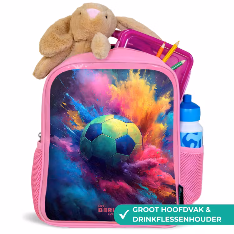 Rugzak kind - roze - Neon - Bal - Kleurrijk — 2