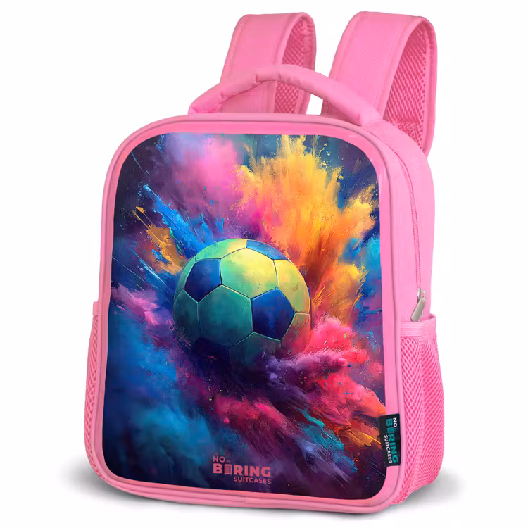 Rugzak kind - roze - Neon - Bal - Kleurrijk — 4