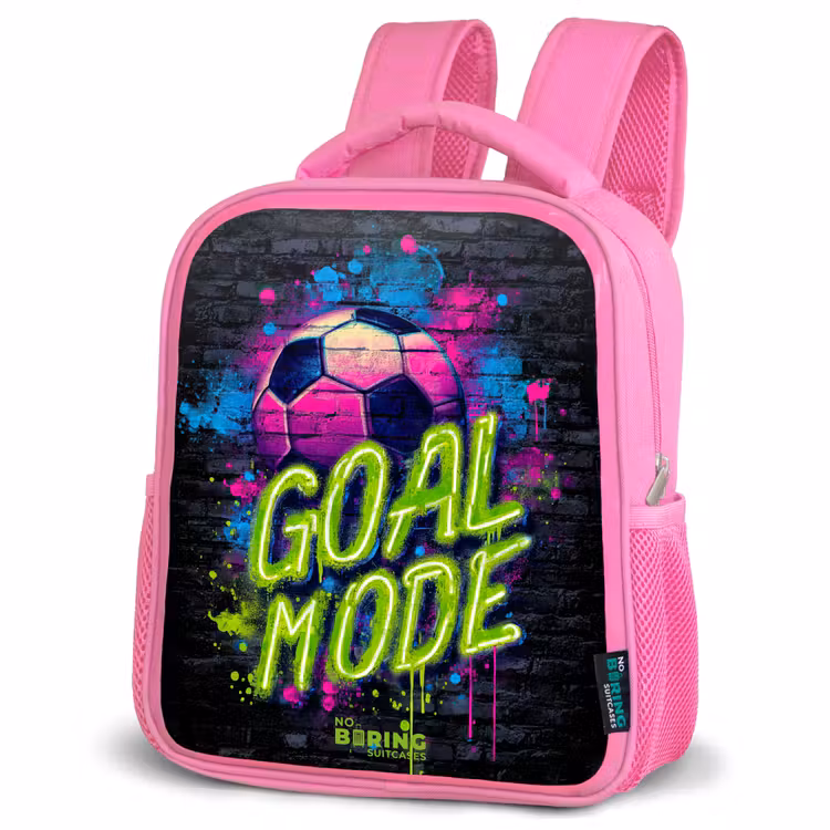 Rugzak kind - roze - Neon - Graffiti - Voetbal - Kleurrijk — 4
