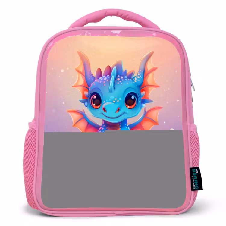 Rugzak kind - roze - Schattige baby draak — 1