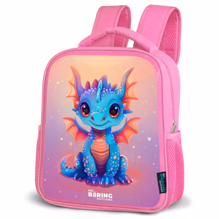 Rugzak kind - roze - Schattige baby draak — 4