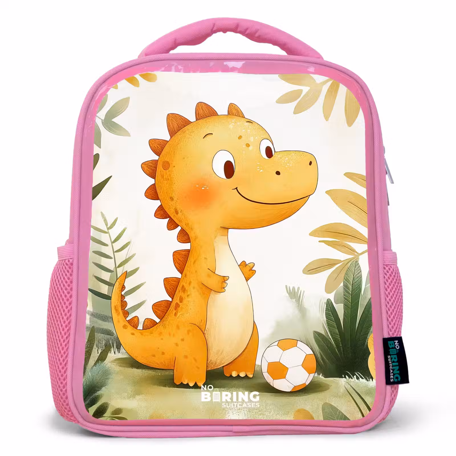Rugzak kind - roze - Dino - Voetbal - Oranje — 1