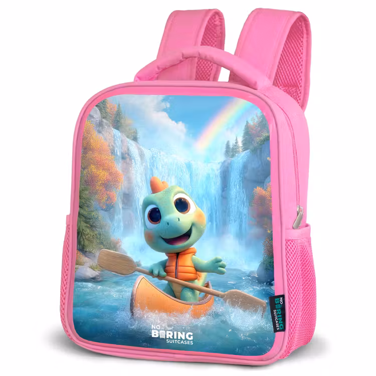 Rugzak kind - roze - Dino - Natuur - Waterval — 4