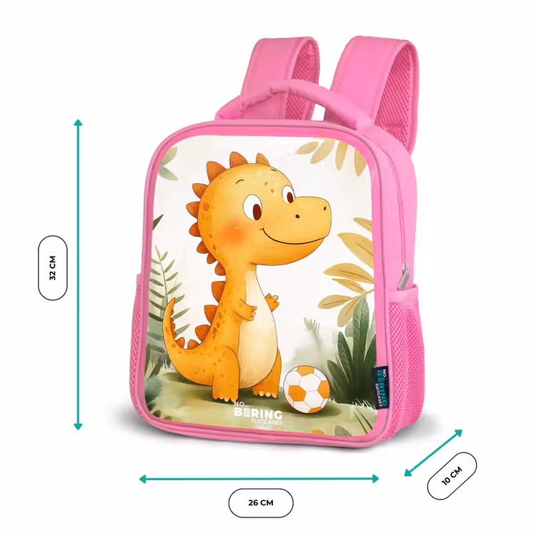 Rugzak kind - roze - Dino - Voetbal - Oranje — 3