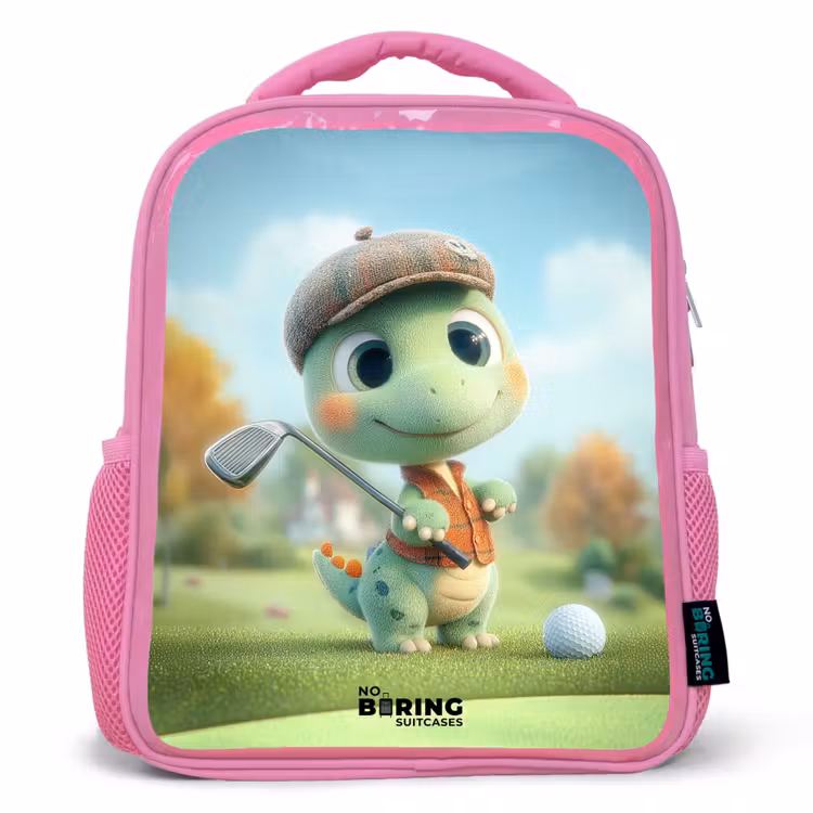 Rugzak kind - roze - Golf - Dino - Groen — 1
