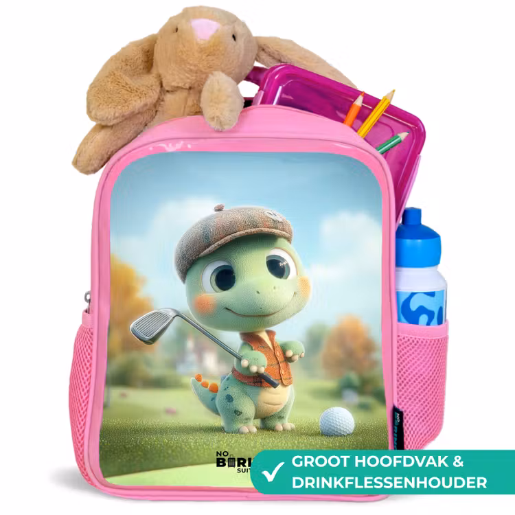 Rugzak kind - roze - Golf - Dino - Groen — 2
