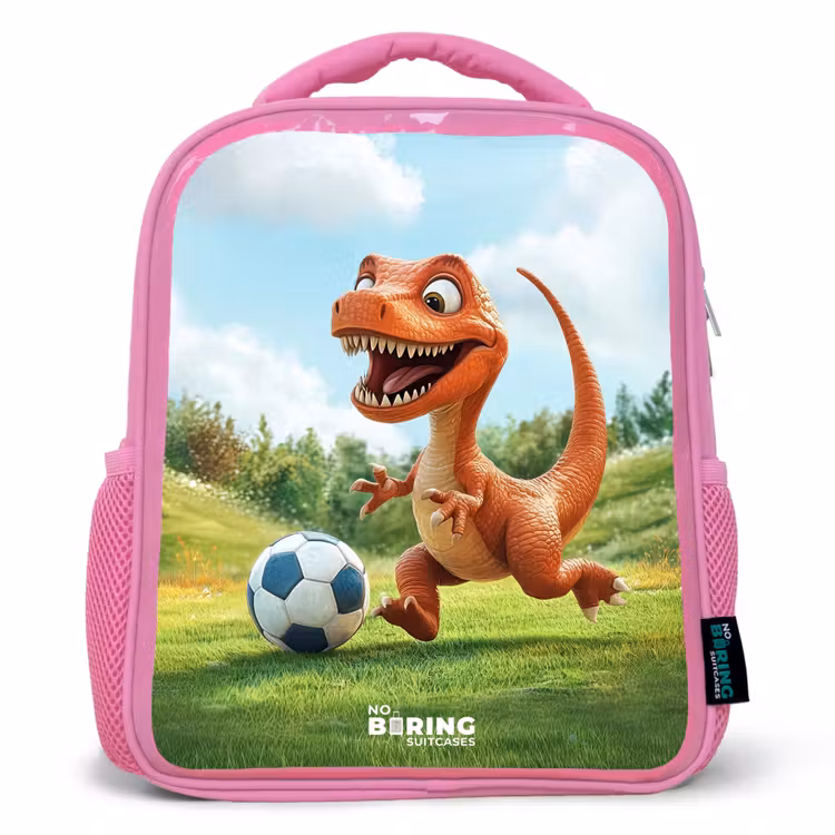 Rugzak kind - roze - Voetbal - Dino - Sport — 1