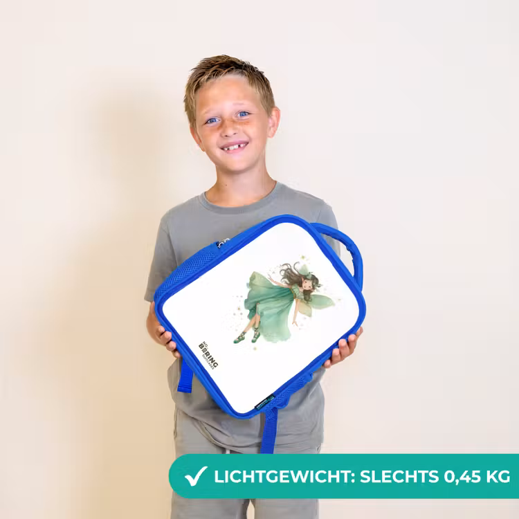 Rugzak kind - blauw - Zwevende groene elf — 2
