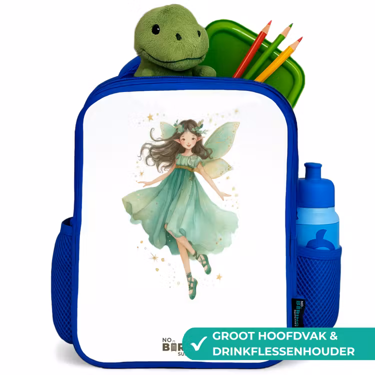 Rugzak kind - blauw - Zwevende groene elf — 6