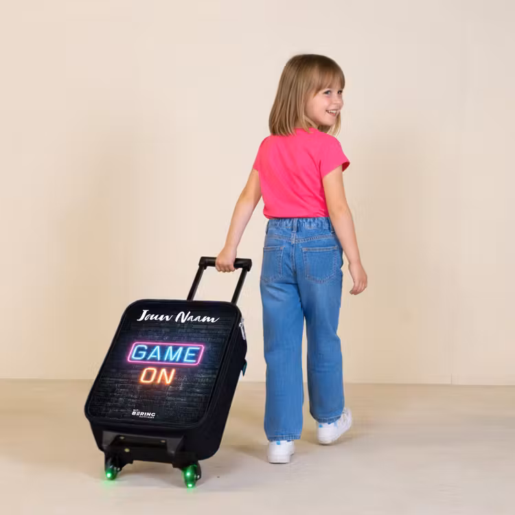 Kinderkoffer met naam - Game - Neon - Muur — 2