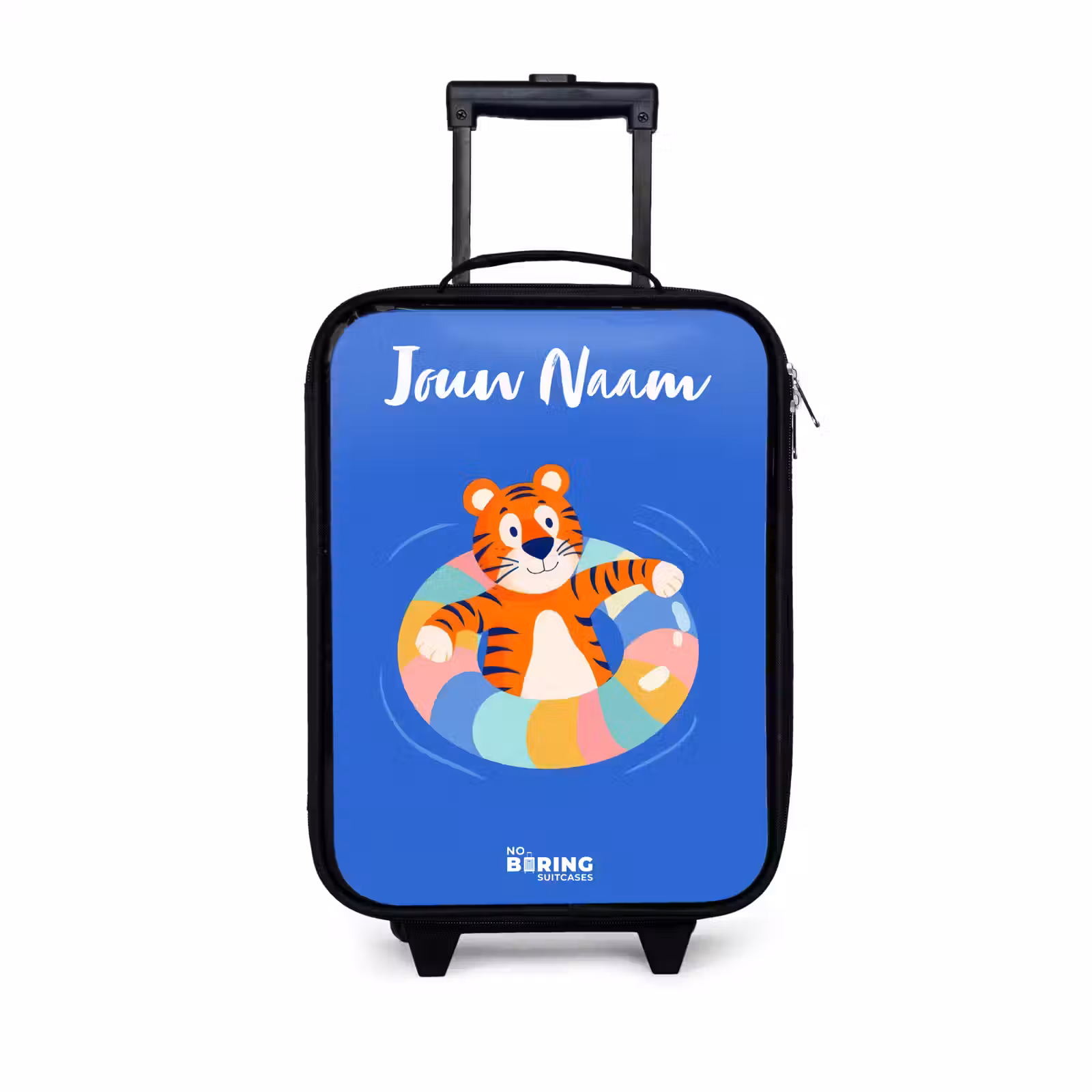 Kinderkoffer met naam - Tijger - Zwemband - Water — 1