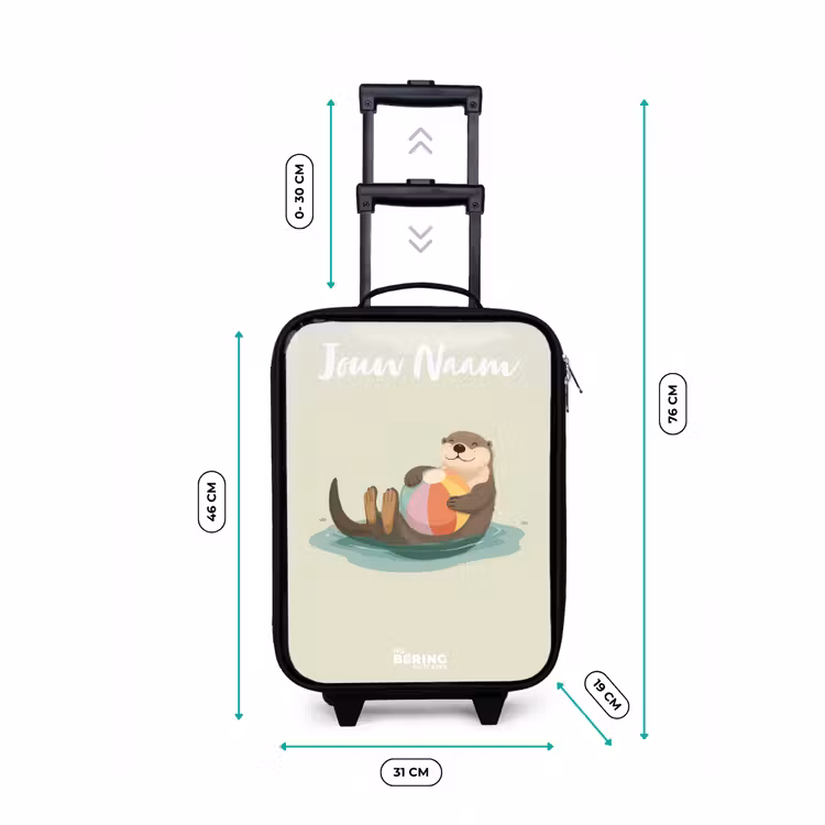 Kinderkoffer met naam - Otter - Strandbal - Water — 7