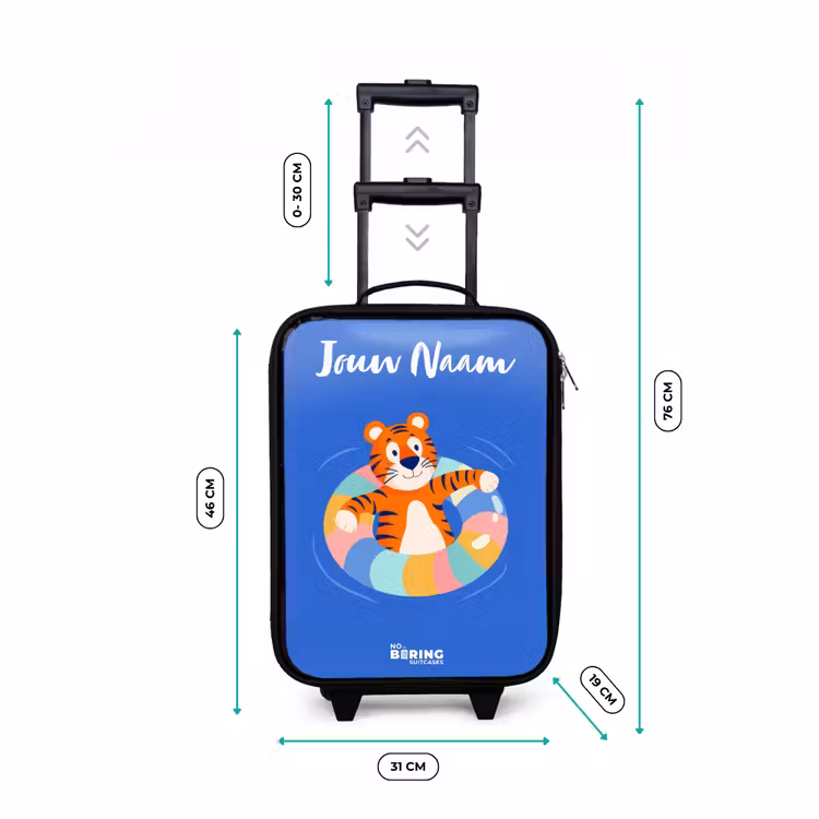 Kinderkoffer met naam - Tijger - Zwemband - Water — 7