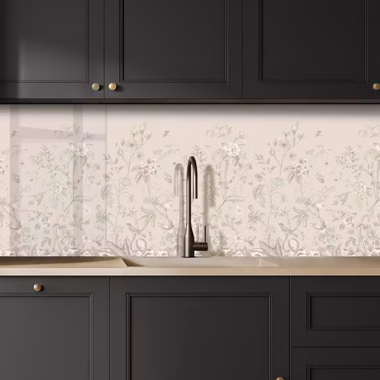 Keuken achterwand - Bloemen - Beige - Botanisch - Vintage — 6
