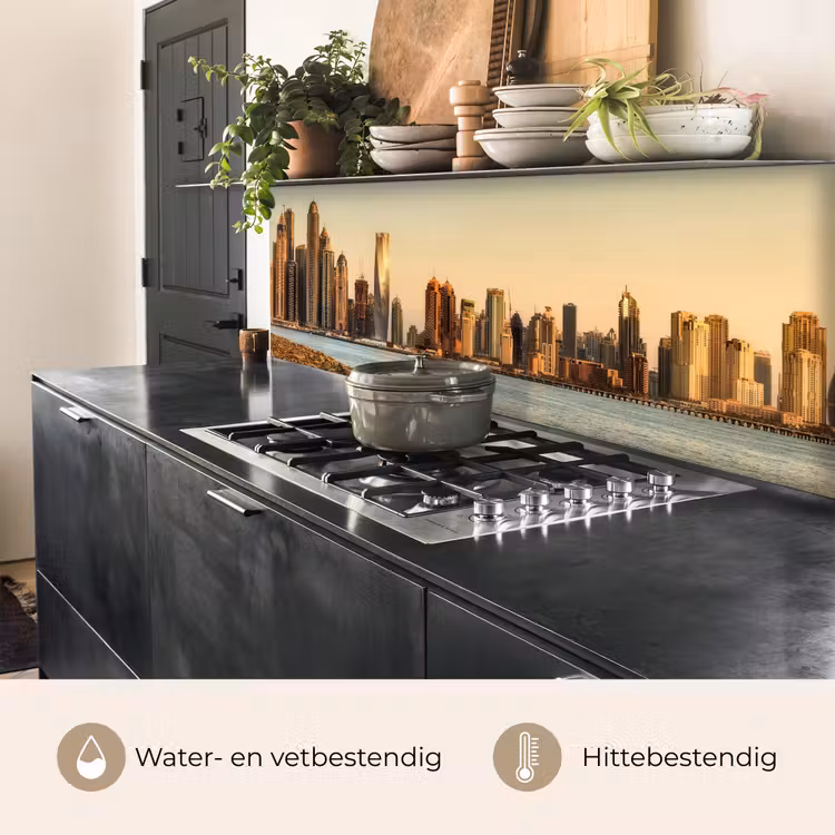 Keuken achterwand - Skyline - Kanaal - Wolkenkrabbers — 3