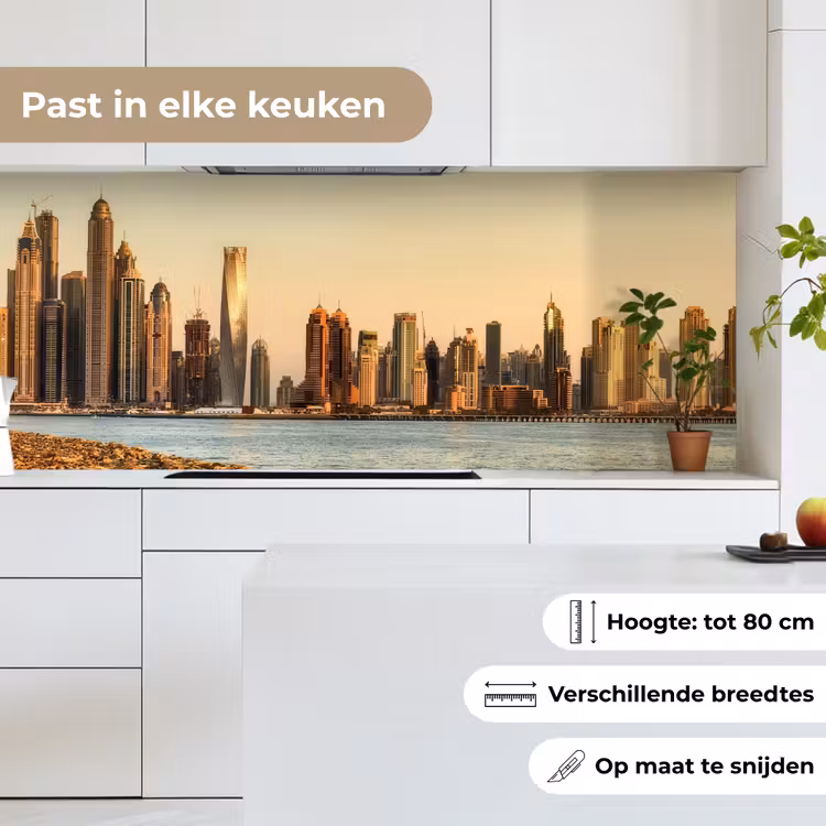 Keuken achterwand - Skyline - Kanaal - Wolkenkrabbers — 4