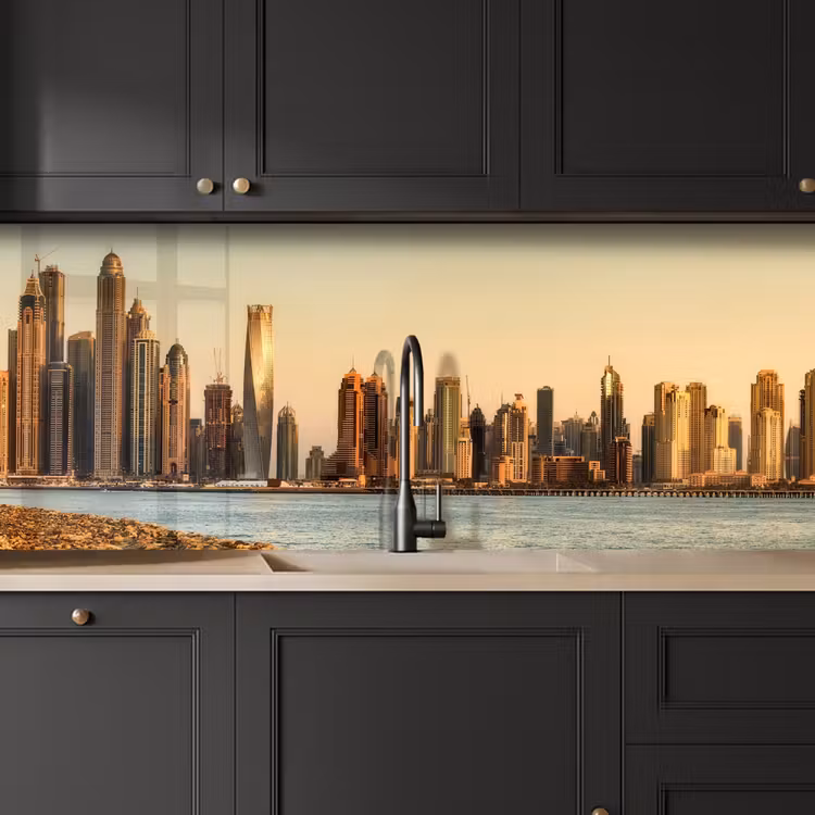 Keuken achterwand - Skyline - Kanaal - Wolkenkrabbers — 6