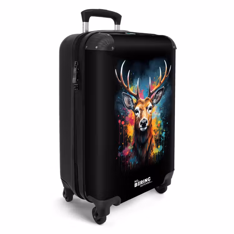 Koffer - Hert met gewei tussen graffiti spray — 2
