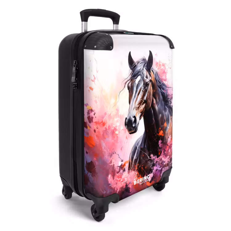 Koffer - Aquarel paard in kleurexplosie — 2
