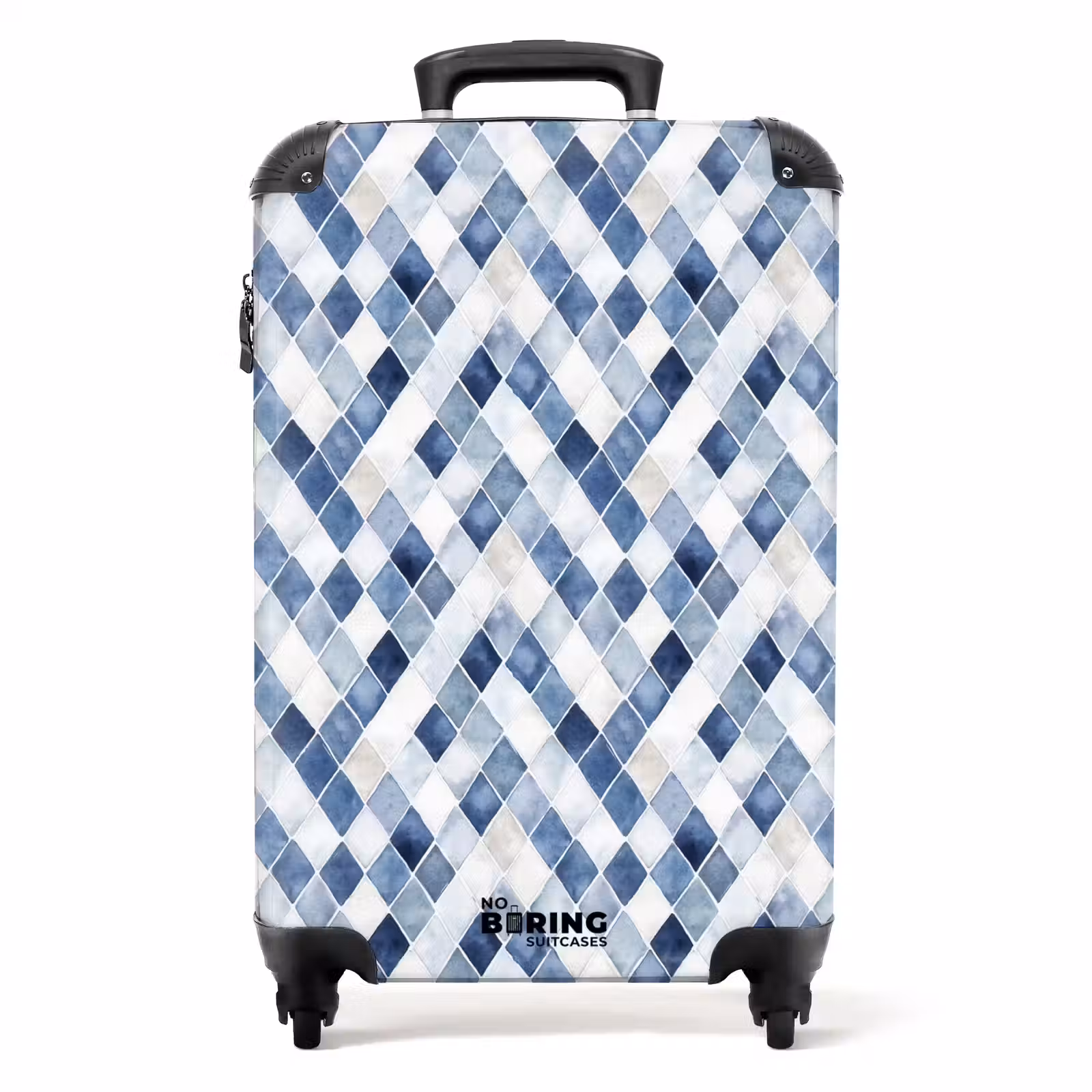 Koffer - Ruit patroon blauw — 1