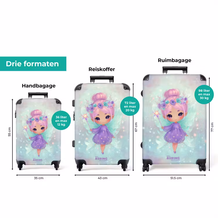 Koffer - Magische fee in pastelkleuren — 3