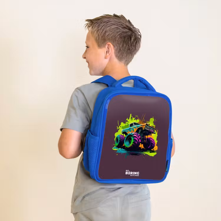 Kinderrugzak - Blauw - Neon Wheels — 3