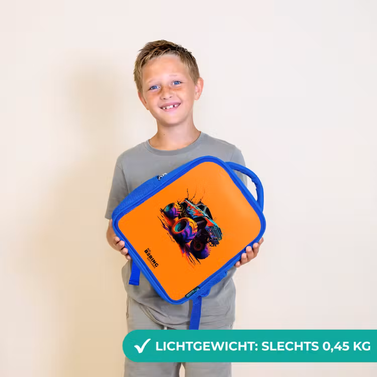 Kinderrugzak - Blauw - Rainbow Wheels — 2
