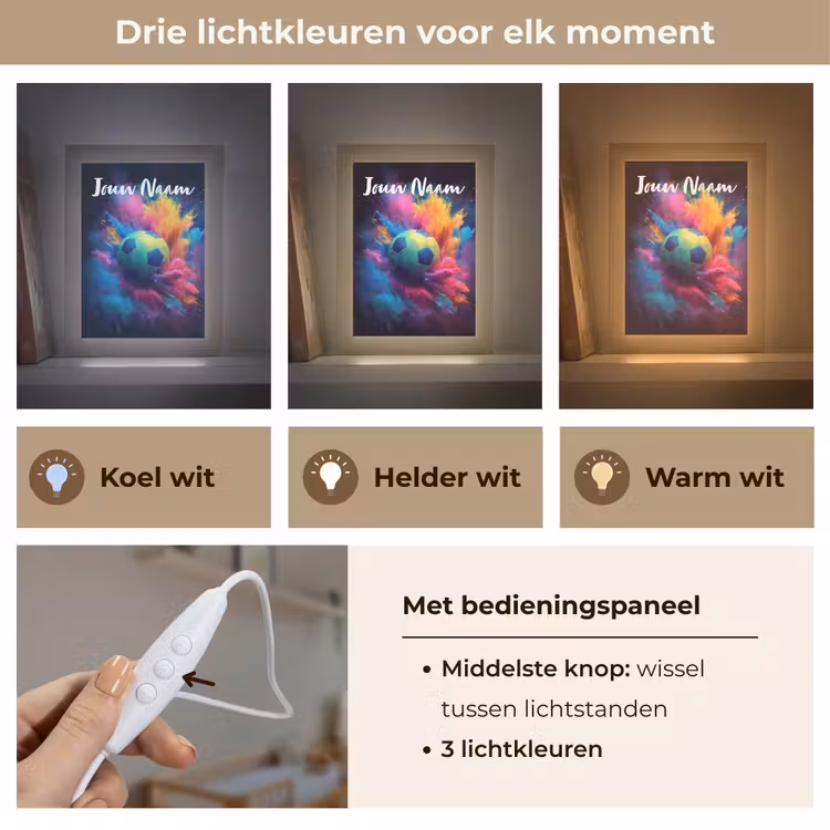 Nachtlampje met naam - Neon - Bal - Kleurrijk — 7
