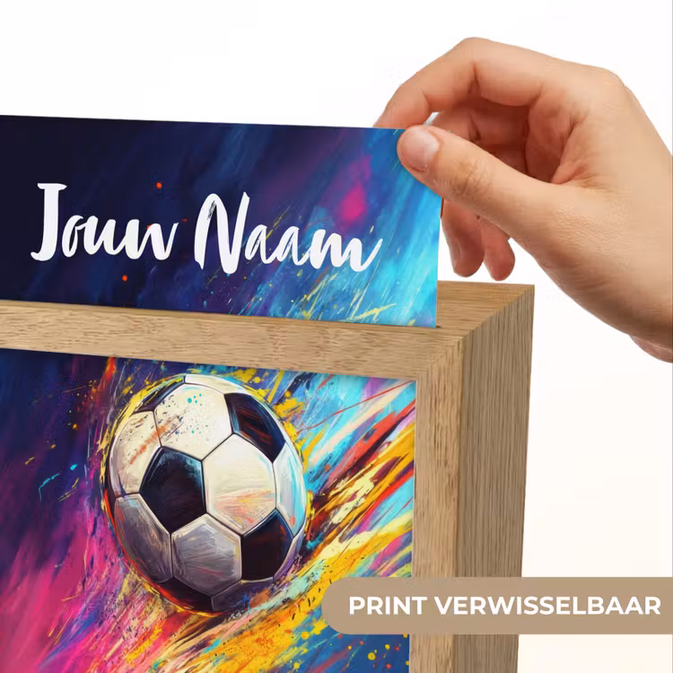Nachtlampje met naam - Neon - Voetbal - Kleurrijk — 4