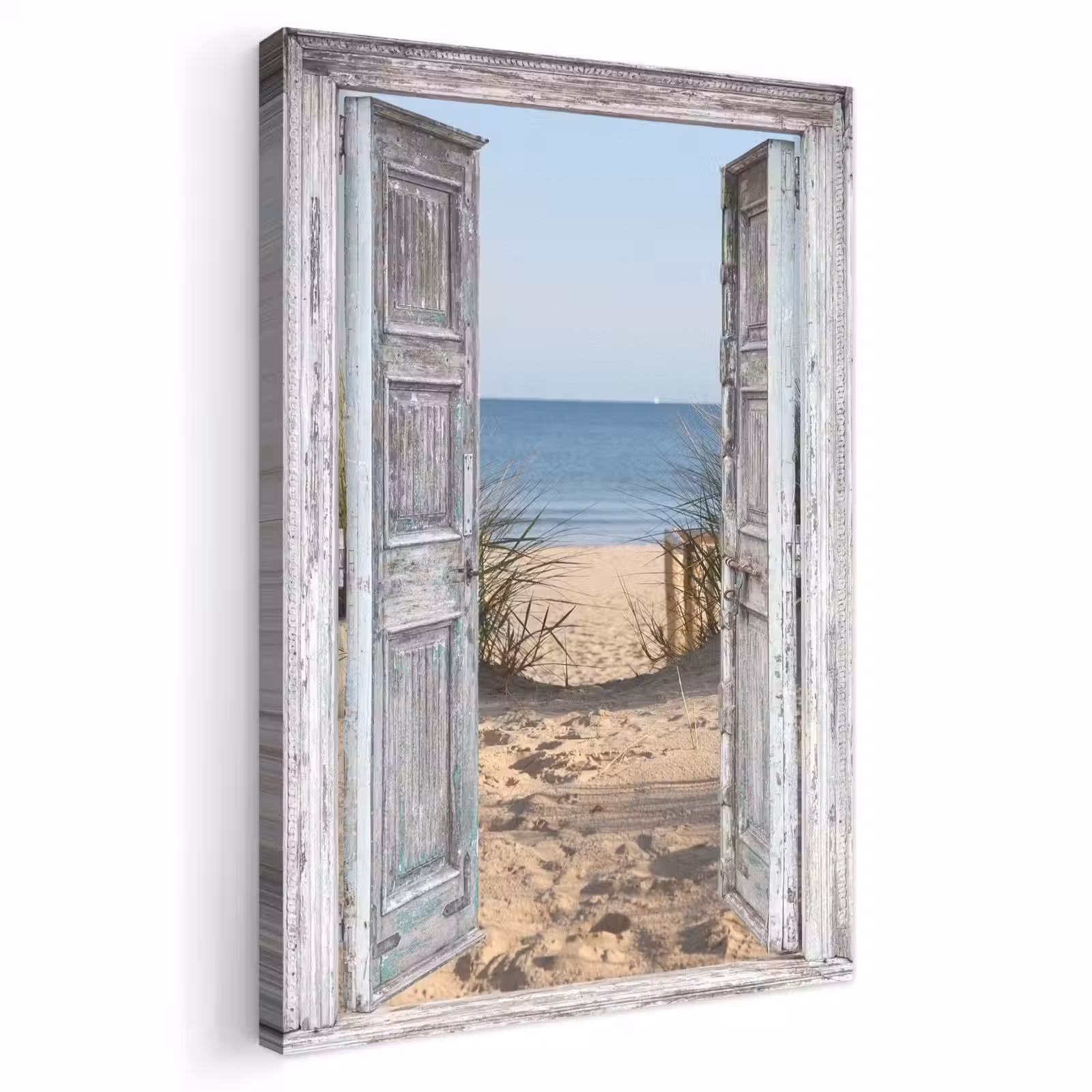 Canvas schilderij - Duin - Strand - Doorkijk - Zomer — 1
