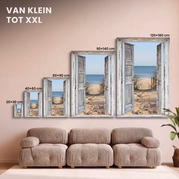Canvas schilderij - Duin - Strand - Doorkijk - Zomer — 8