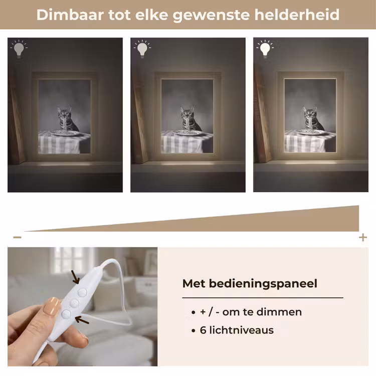 Tafellamp - Bengaal - Kat - Tafelkleed - Zwart - Wit - Dier — 8