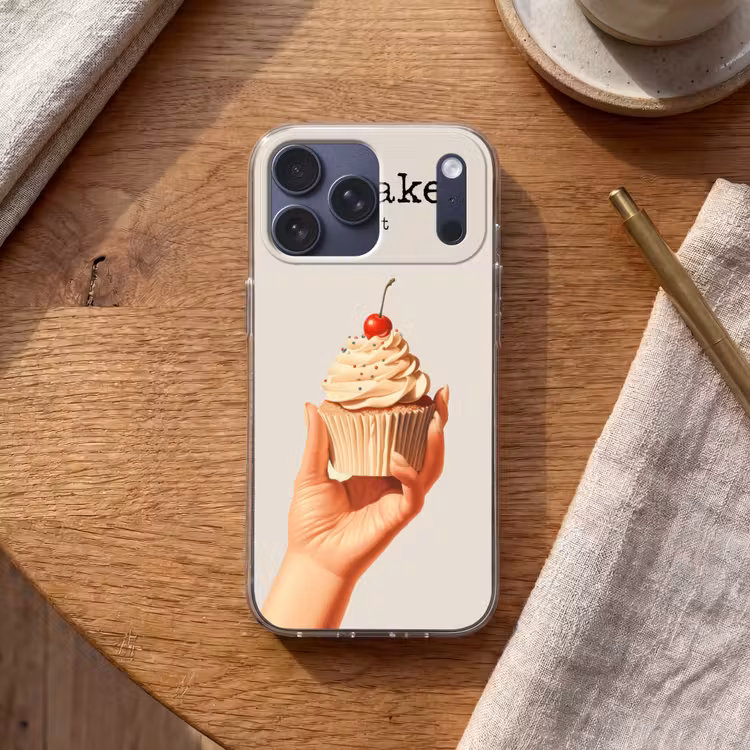 Telefoonhoesje Softcase - Cupcake - Zoet - Kers — 2