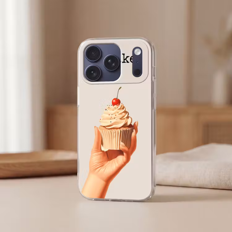 Telefoonhoesje Softcase - Cupcake - Zoet - Kers — 3